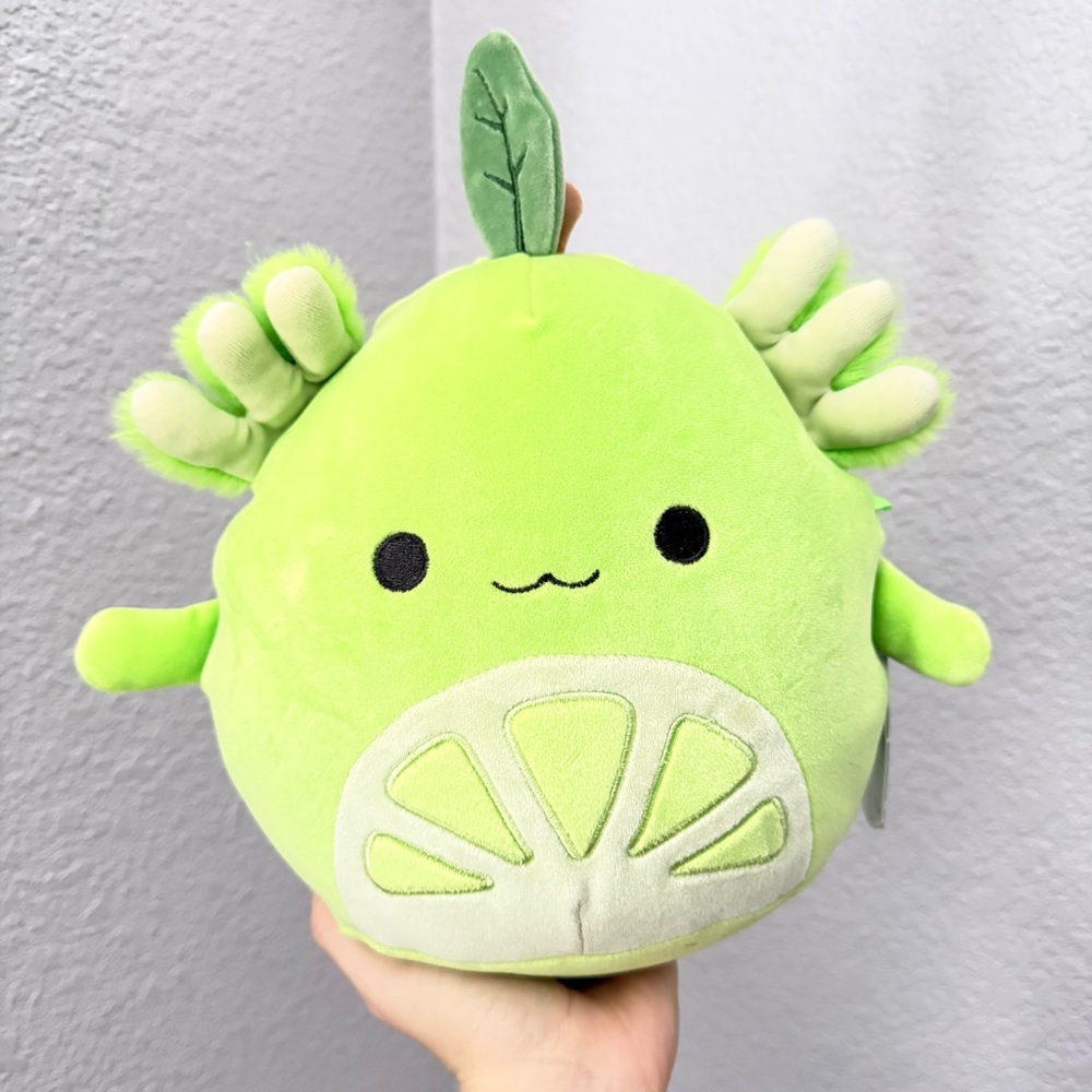 8” Kyler The Lime Axolotl 🍋‍🟩 Squishmallows NWT